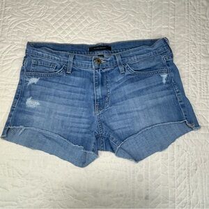 Flying Monkey Distressed Medium Wash Denim Cut Off Shorts Women’s Size 27